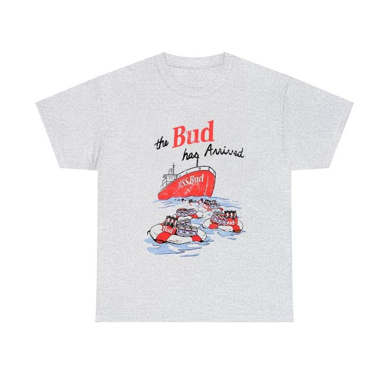 Budweiser 90s Ship T Shirt Shirt, Chic Comfort, Graphic Designs Menswear Top