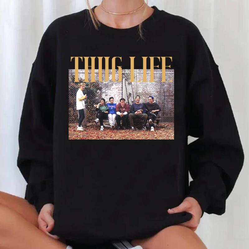 THUGLIFE Friends Thanksgiving Football Shirt  Football Shirt, Digital Design, Friends, Fall, ThanksgivinglogoAnalyze Listing Shirt Unisex