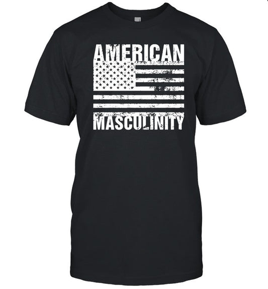 James Lindsay Wearing American Masculinity Usa Flag Tee