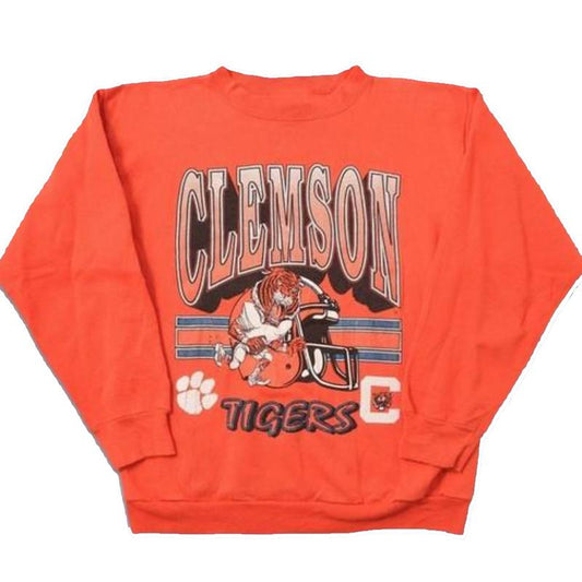 Vintage NCAA Clemson Tigers Football Sweatshirt, Clemson Tigers Shirt, Clemson University, Unisex T-Shirt Sweatshirt, Vintage Shirt Cotton Menswear