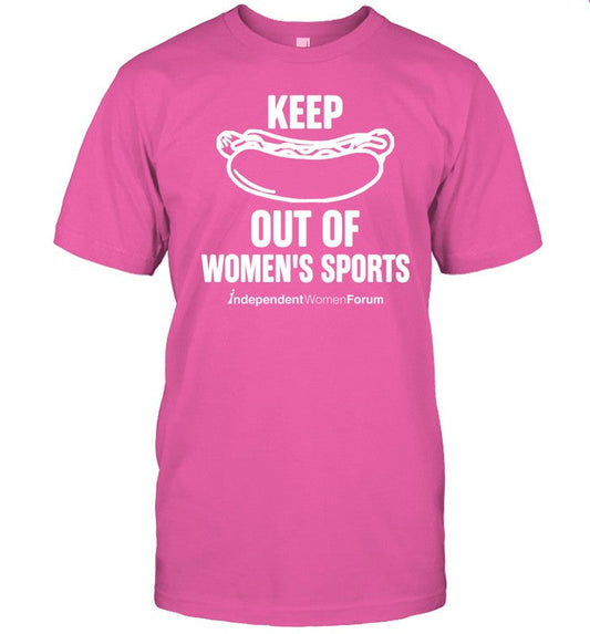 Independent Women Shop Keep 'Hot-Dogs' Out Of Women's Sports Shirt
