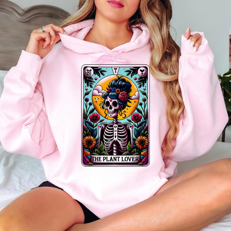 The Plant Lover Tarot- Unisex Crewneck Sweatshirt - Print is Sublimation, Christmas Crewneck, Gift Idea, Relaxed Fit, Casual Apparel