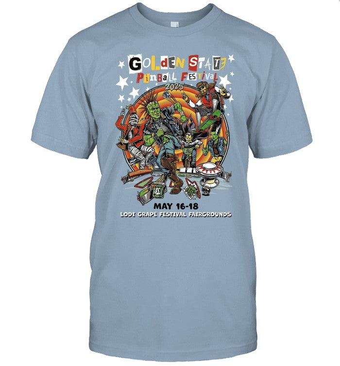 Golden State Pinball Festival 16-18 May 2025 Lodi Grape Festival Fairgrounds Shirt