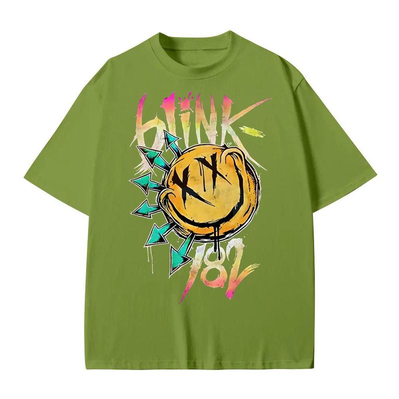Blink 182 Shirt, Blink 182 Tshirt, Blink 182 Concert Graphic Shirt Casual Crewneck