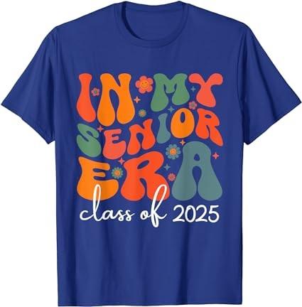 Groovy In My Senior Era Class of 2025 Cute Graduation Party T-Shirt