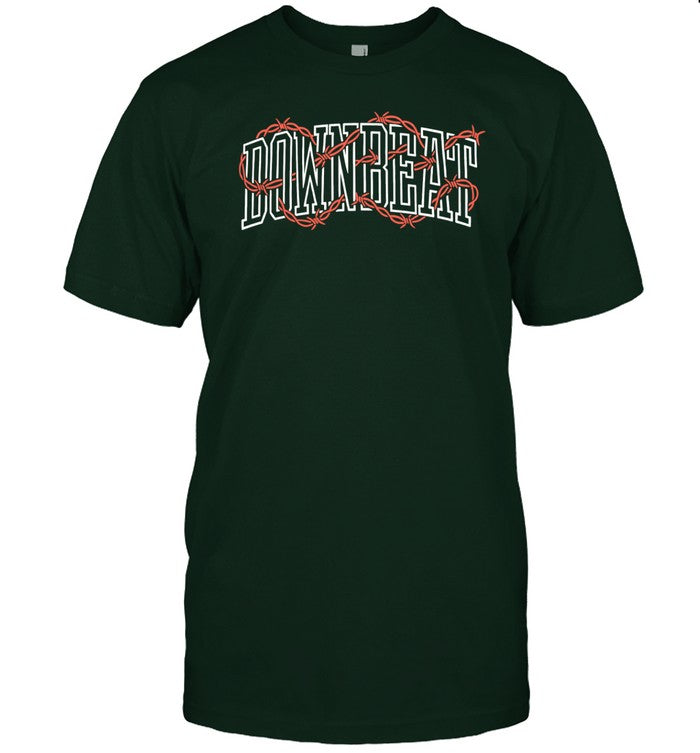Down Beat Varsity Pine Green Shirt
