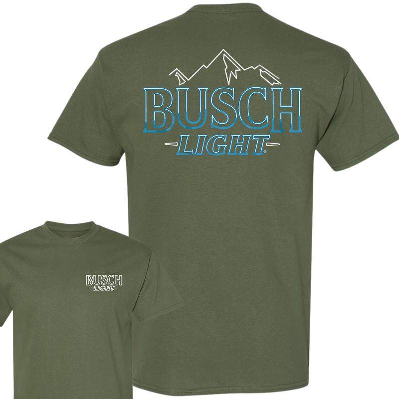 Busch Light Neon Sign Logo T-Shirt, Full Color T-Shirt, Unisex T-Shirt, For Men, For Women