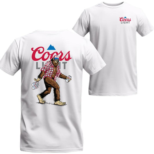Bigfoot Coors Light T-shirt Coors Light Shirt 2 Side Shirt, Unisex T-shirt For Men, For Women, Best choice, Menswear Top Underwear Streetwear Tshirt