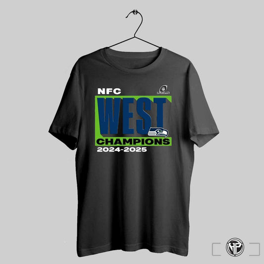 Seattle Seahawks 2025 Nfc National Football Conference West Champions Shirt Trendy Sweatshirt