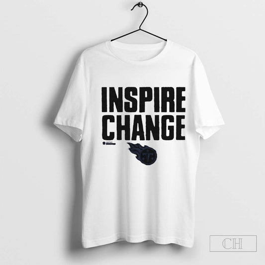 Tennessee Titans Homage Unisex 2024 Inspire Change T-Shirt