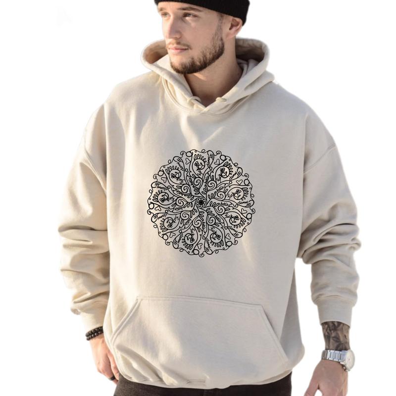 Curse Word Mandala Hoodie, fall and winter hoodie, Funny Gift for Men for Women