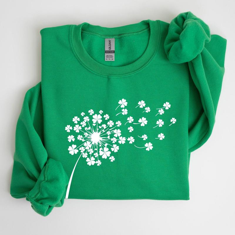 Dandelion, St Patrick's Day, Shamrocks Sweatshirt