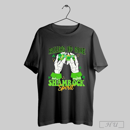 Rolling Up Some Shamrock Spirit St Patricks Day 2025 T Shirt Sweatshirt