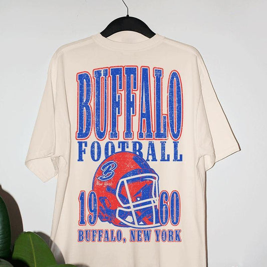 Vintage 90s Buffal0 Football Tshirt, Vintage Ny 1960, Game Day Apparel, Retro Football Tee, Favorite Team Shirt, Sunday Game Day Clothes, Gifts For Me
