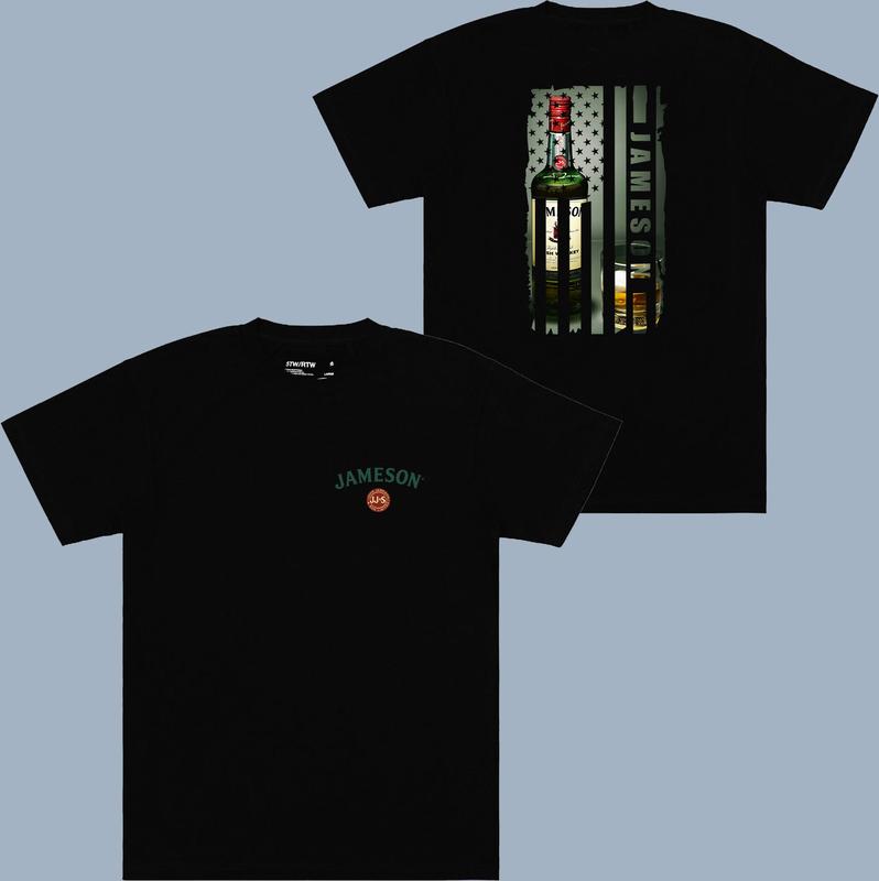 Jameson Flag T-shirt - 2 Side - Style Selections - Choose Your Hue - Iconic Styles - Unisex Appeal - Your Size Here