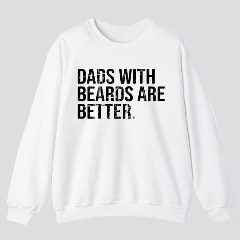 Dads with beards are better T-Shirt, Husband Gift, Funny Dad T-Shirt, Classic Fit Men's T-Shirt with Graphic Design, Shirt For Dad, Fathers Day Tshirt