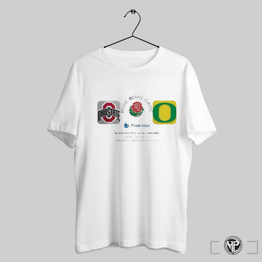Rose Bowl Game No 8 Ohio State Buckeyes Vs No 1 Oregon Ducks At Rose Bowl Stadium In Pasadena Ca On January 1st 2025 T Shirts Trendy Sweatshirt