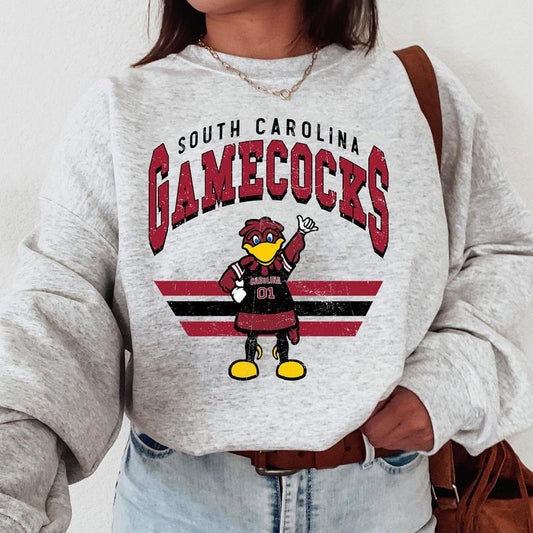 South Carolina Gamecocks Vintage Football NCAA Sweatshirt, Vintage Sweatshirt NCAA, Classic Sport Sweatshirt, Gifts For Football Fan Sport