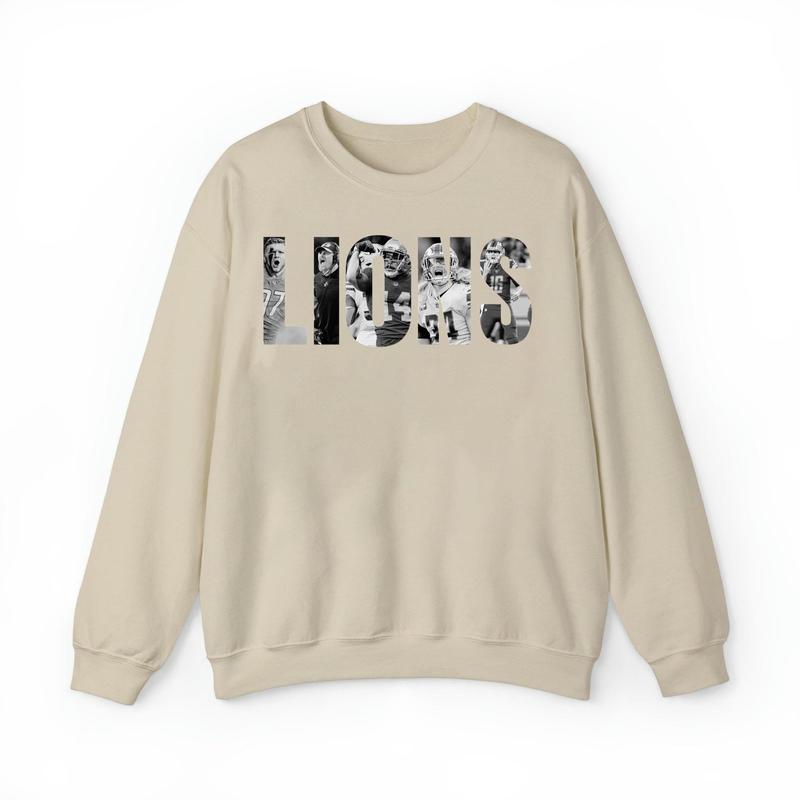 Lions S Dan Campbell Aidan Hutchinson Alex Anz Unisex Sweatshirt Crewneck Fabric