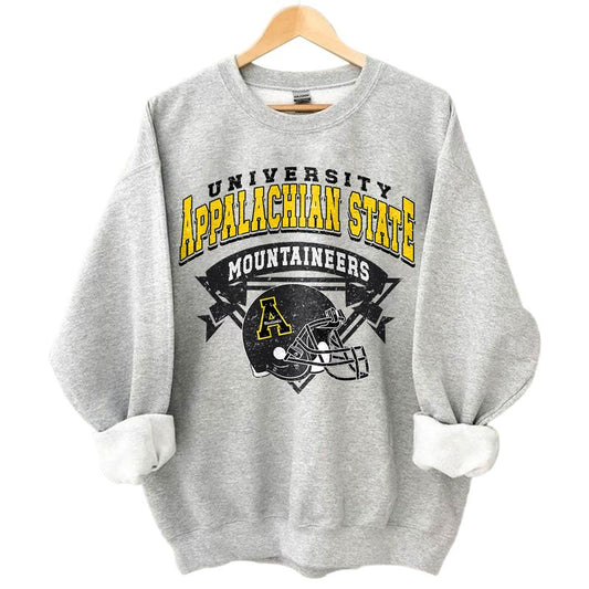 Vintage Appalachian State Mountaineers NCAA Football Team Shirts, Graphic University Appalachian State Sport Team Shirt, Gift Top Unisex Cotton Shirt For Fan,Men, Women