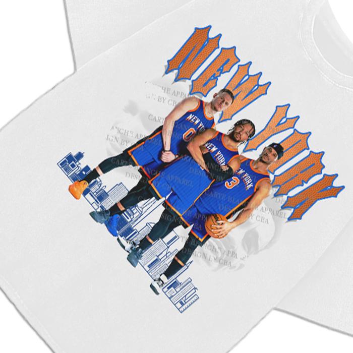 New York Jalen Brunson Josh Hart Donte DiVincenzo Crying Embiid Trae Young Custom Graphic T-Shirt Crewneck Cotton
