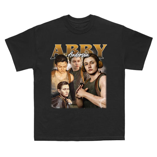 Abby Anderson The Last Of Us Vintage T-Shirt, TLOU Game Shirt, Gift For Movies Lovers Casual Clothing Fabric Menswear Top Fleece