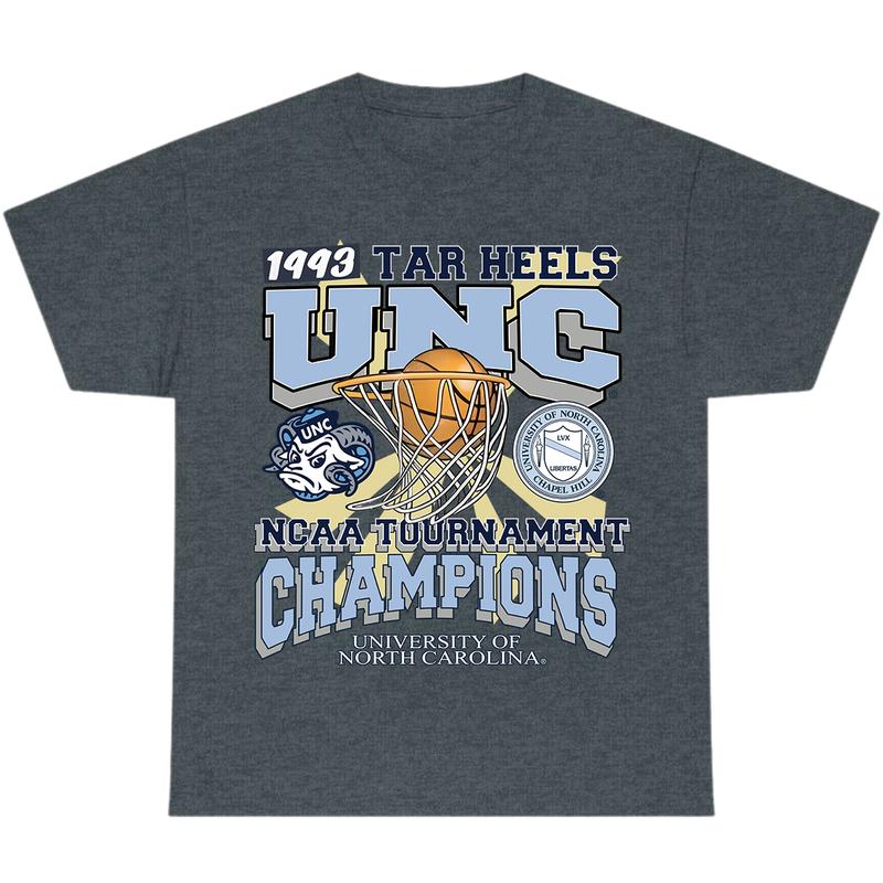 UNC Men Shirt 1993 TAR Heels UNC Champions T-Shirt, Full Color T-Shirt, Unisex T-Shirt, For Men, For Women billabongshirts