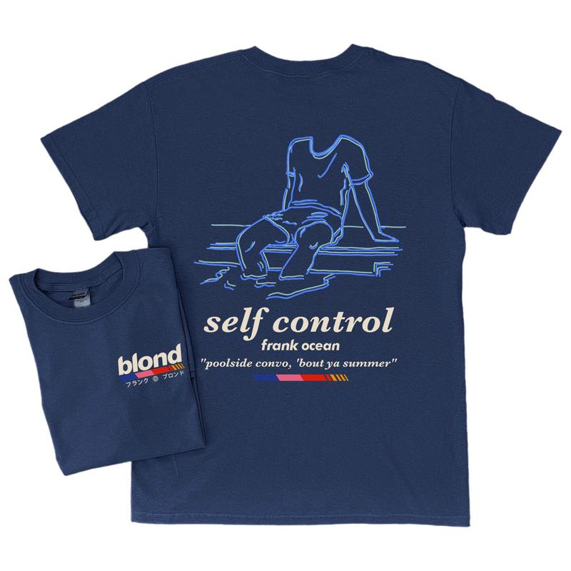 Frank Ocean BLOND SELF CONTROL Short Sleeve Shirt  Blonde  music gift  cool gift ideas  Trends orig design