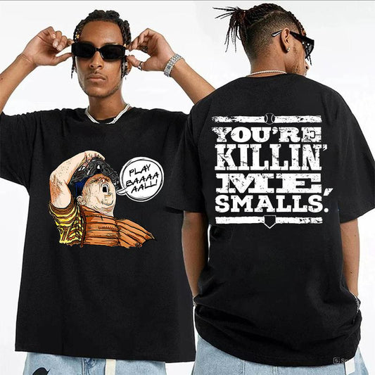 Ham The Sandlot Graphic Tshirt, YOU'RE KILLING ME SMALLS! MEN'S TEE, Gift For Baseball fans, Cotton Fabric Comfort Cotton Menswear T-shirt