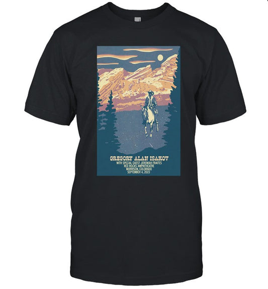 Limited Gregory Alan Isakov Red Rocks Amphitheatre Morrison, CO Tour 2023 T-Shirt