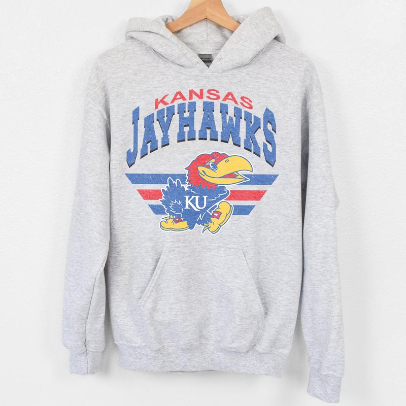 Kansas Jayhawks Vintage NCAA Sweatshirt, University Football Shirt, Classic Gift for Fans, Cotton T-Shirt, Unisex Wear, Hoodie Collection, Style