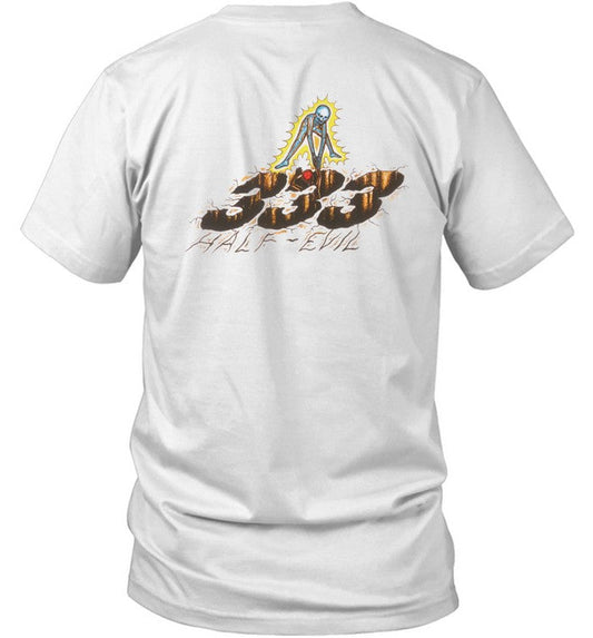 Half Evilco Lift Up White Hot T Shirt