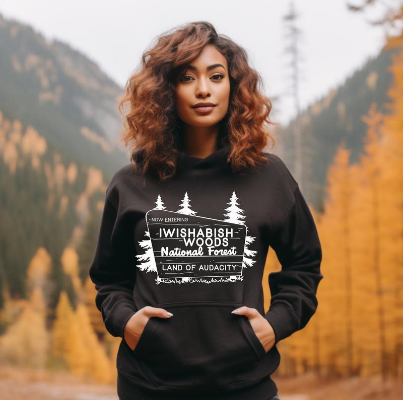 Pullover IWISHABISH WOODS Unisex Hoodie Cotton Soft Style