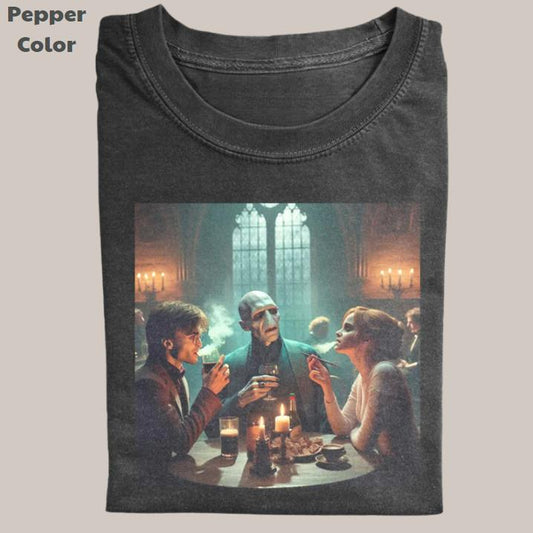 Harry Potter Vintage Tee, Harry Voldemort Hermione T-Shirt, Meme Cringe Funny Dumb Shirts, Unisex Movie Shirt Menswear Womenswear Streetwear