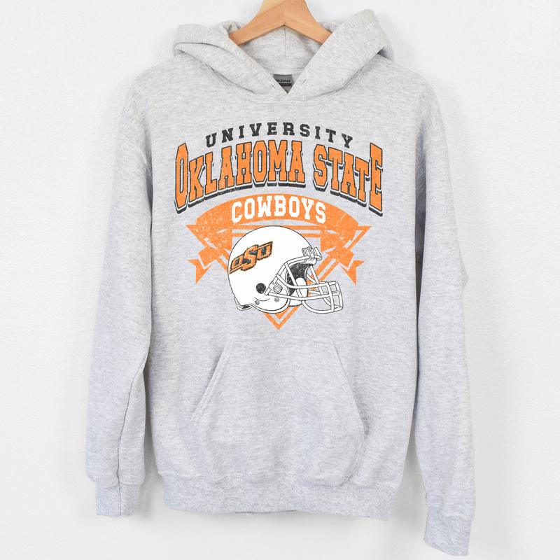 Oklahoma State Cowboys Vintage Football NCAA Sweatshirt - Tshirt - Hoodie, Oklahoma State University Unisex Football NCAA Shirt, Unisex Vintage NCAA Shirt, Classic Football Shirt, Gifts For Football Fan Sport, Cotton, Sweatshirt, Casual Clothing