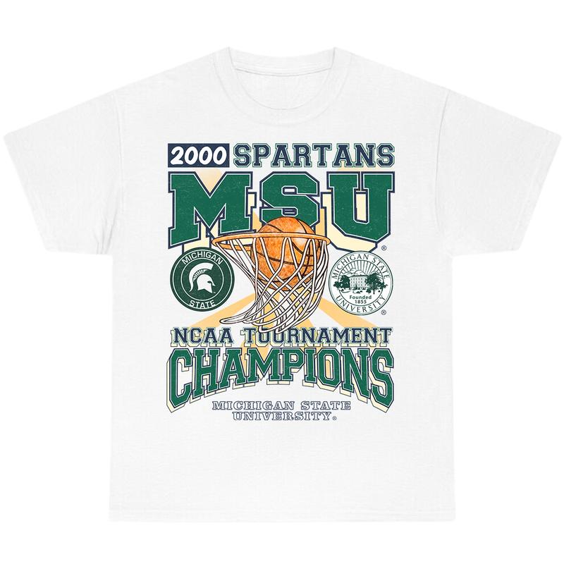 Michigan State University, T-Shirt, MSU Spartans Tournamen T-Shirt, Full Color T-Shirt, Unisex T-Shirt, For Men, For Women billabongshirts