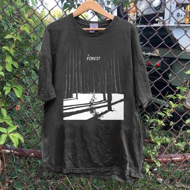 Black The Cure A Forest Shirt, The Cure Vintage 90s Shirt, Graphic Tee Cotton Unisex T-Shirt