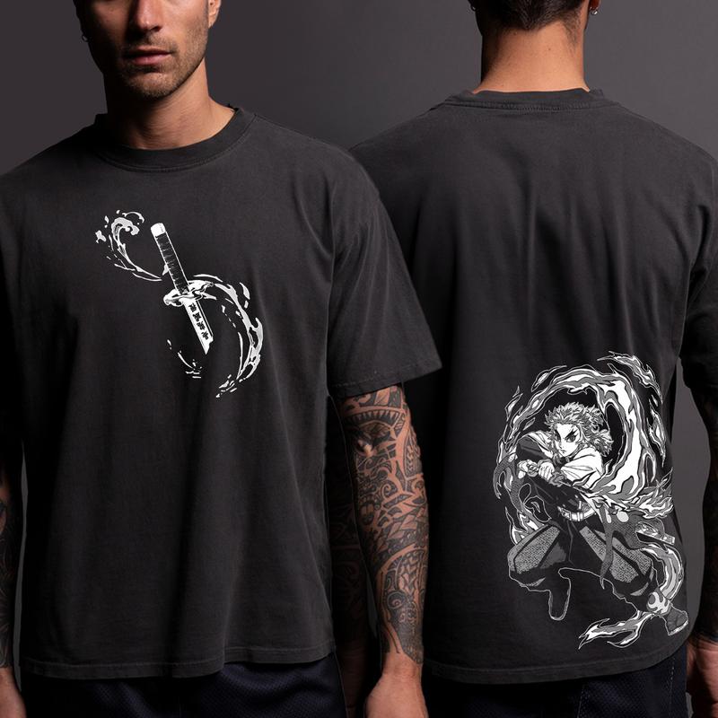 Rengoku Kyojuro Flame Hashira in Demon Slayer characters shirt, Kimetsu No Yaiba t-shirt, anime sweatshirt hoodie, Tanjiro shirt, Rengoku t-shirt