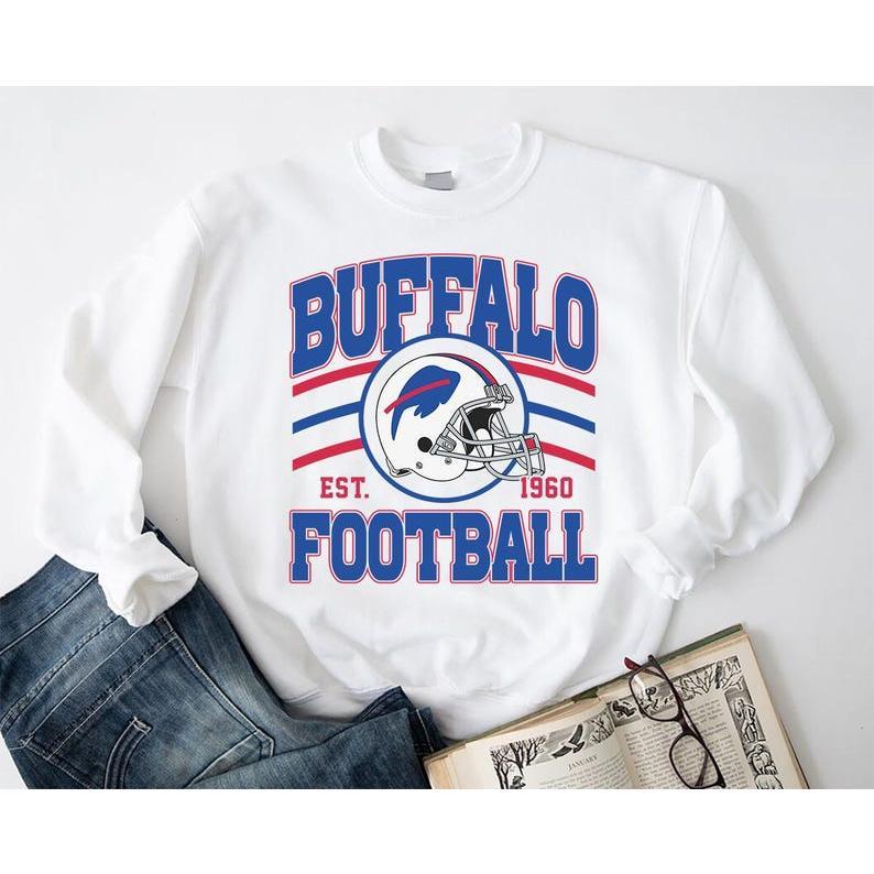 Vintage Buffalo Football Crewneck, Buffalo Sweatshirt, Buffalo New York, Buffalo Fan Gift 221231et2