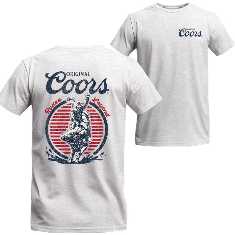 Original Coors Rodeo Legend Double Sides Beer Logo T-shirt, Gifts for Him, Unisex T-shirt For Men, For Women, The Best Choice