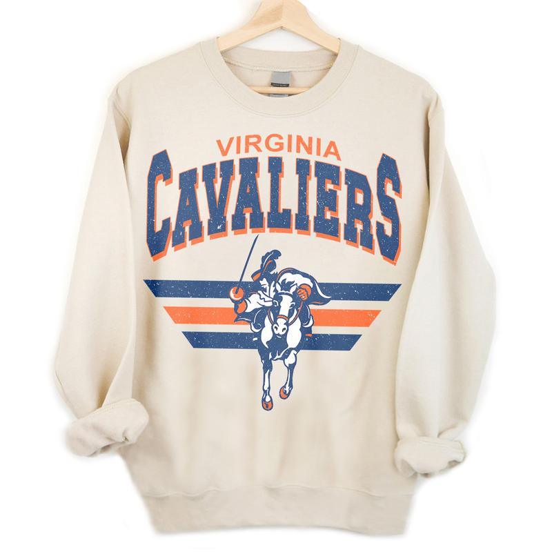 Virginia Cavaliers Vintage NCAA Sweatshirt, Unisex Virginia Football Shirt, Classic Sport Hoodie, Football Fans Gift, Cotton T-Shirt, Hoodie Sweatshir