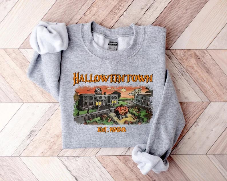 Halloweentown Est 1998 Sweatshirt, Halloweentown University, Retro Halloweentown Sweatshirt, Fall Sweatshirt, Vintage Halloween Sweatshirt