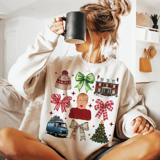 Christmas Comedy Movies Kid Alone Sweatshirt, The Boys of Winter Christmas Sweatshirt, 90Ã¢â‚¬â„¢s Christmas Sweatshirt