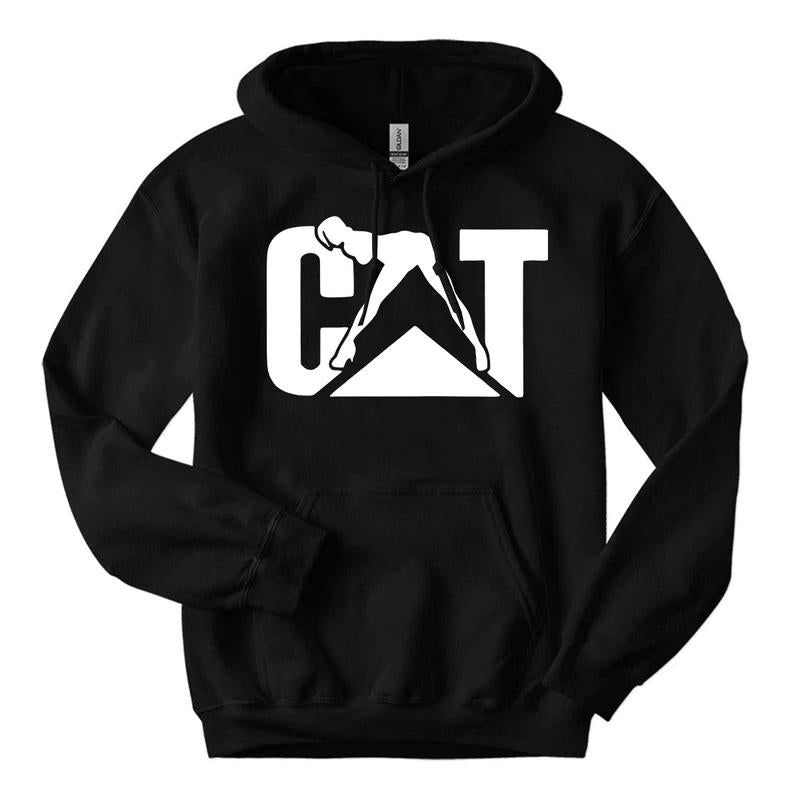 Cat With Woman Hoodie Unisex Classic Fabric