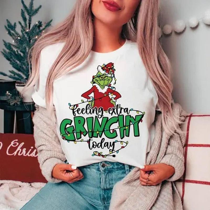 Feeling Extra Grinchmas Today Shirt, Christmas Holiday Tee, Seasons Greetings Vintage Style, Gift for Family, Unisex Graphic Sweatshirt