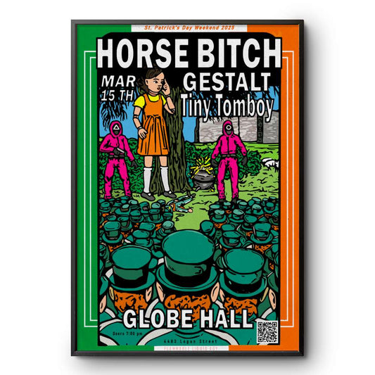 Denver, CO March 15, 2025 Horse Bitch Globe Hall Poster
