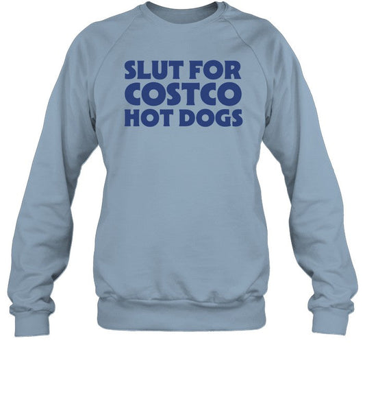 Slut For Hotdogs Crewneck Sweatshirt