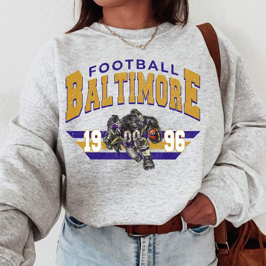 Unisex Baltimore Vintage Football Sweatshirt, Maryland Terrapins Football NCAA Sweatshirt, Navy Midshipmen Football NCAA Sweatshirt, Penn State Nittany Lions Football NCAA Sweatshirt, Sweatshirt, Cotton