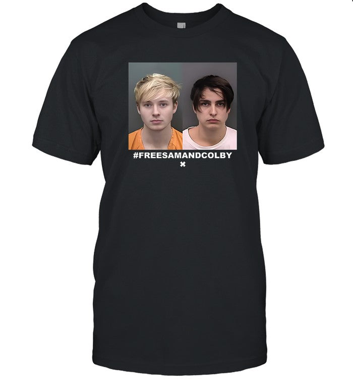 Limited Free Sam and Colby Mugshot Shirt_1