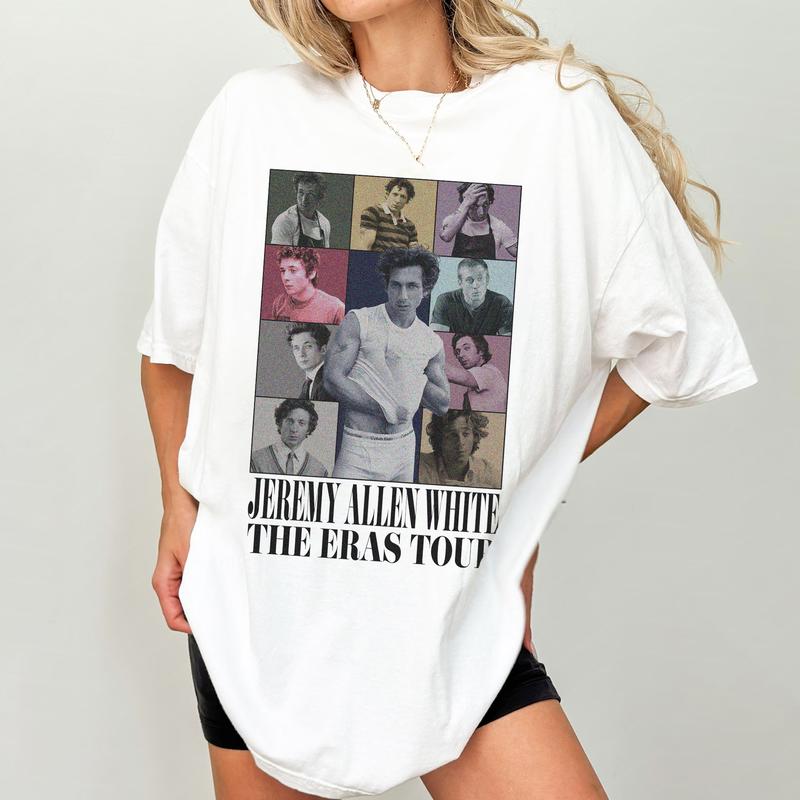 Jeremy Allen White The Eras Tour, Cotton Fabric Vintage T-Shirt Sweatshirt Hoodie Unisex